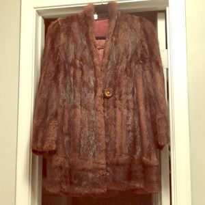 Vintage Brown Fur Coat